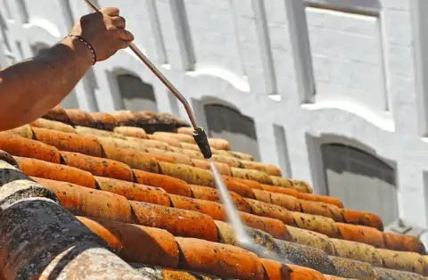 Nettoyage de toitures - Dom-le-Mesnil